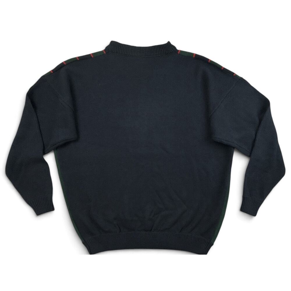 Vtg 80’s 90’s Sweater Men's Multicolored Striped Classic Crewneck Pullover 3XL - Picture 8 of 10
